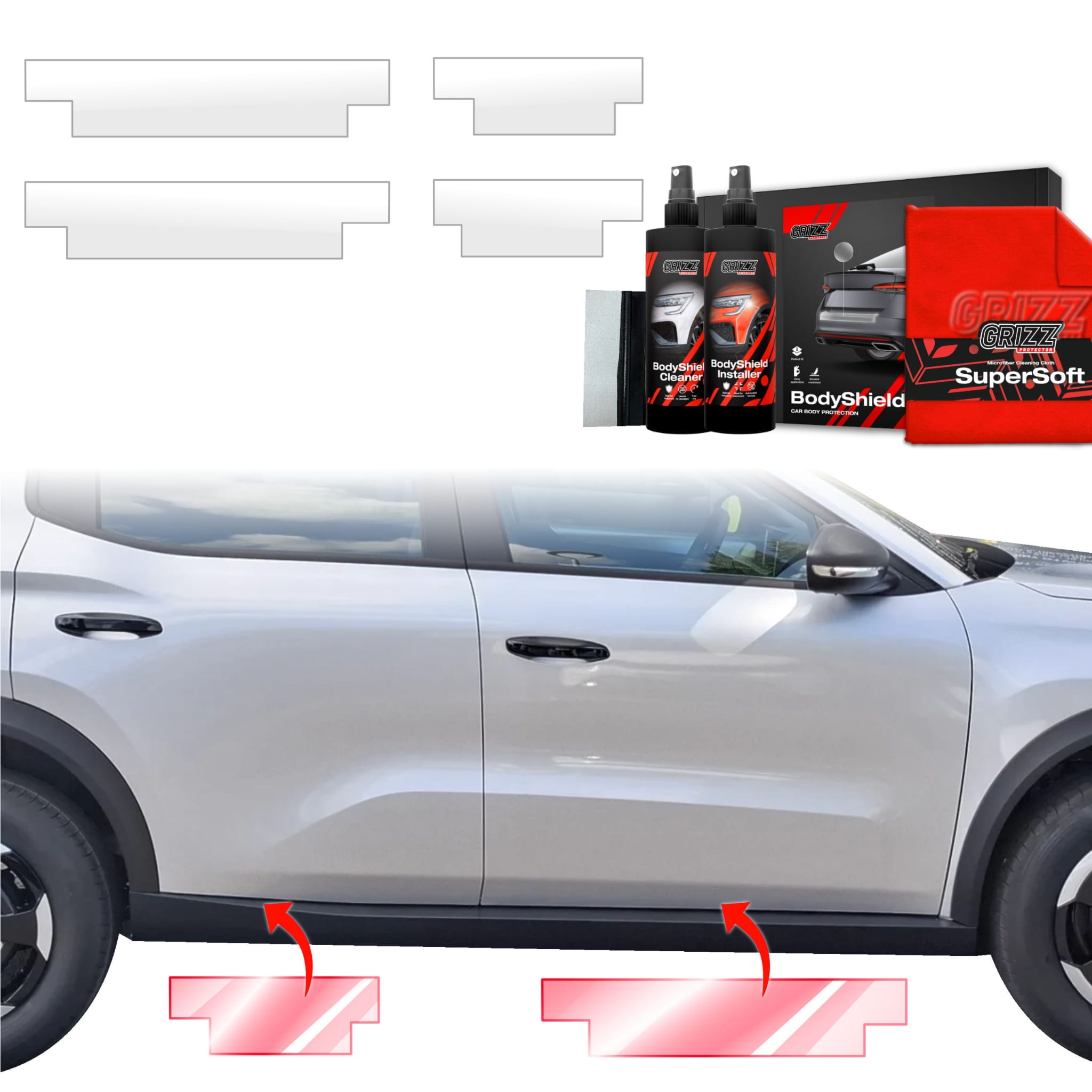 4w1 Folia ochronna Grizz Protector na progi do Opel Frontera (2024-2026)