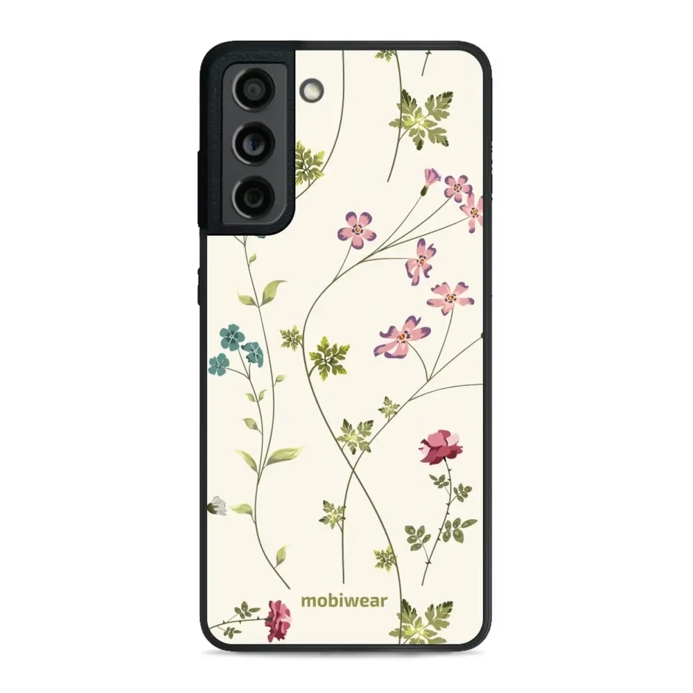 Etui ochronne do Galaxy S21 FE, Mobiwear Glossy Case, sielski kwiat