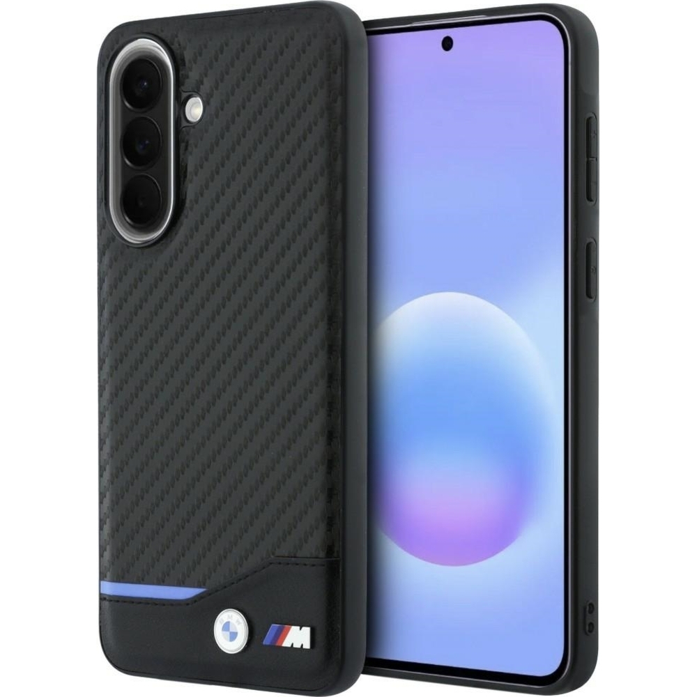 Etui BMW M Carbon Leather do Galaxy A37 5G, czarne