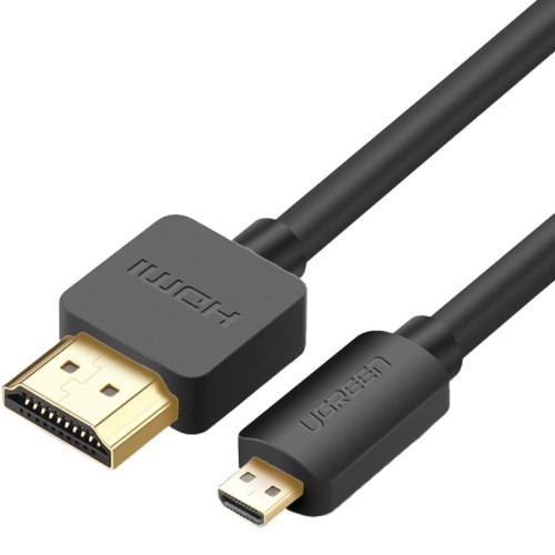 Image of Kabel Ugreen HD127 micro HDMI - HDMI 2.0, 4k 60Hz, 2m, czarny