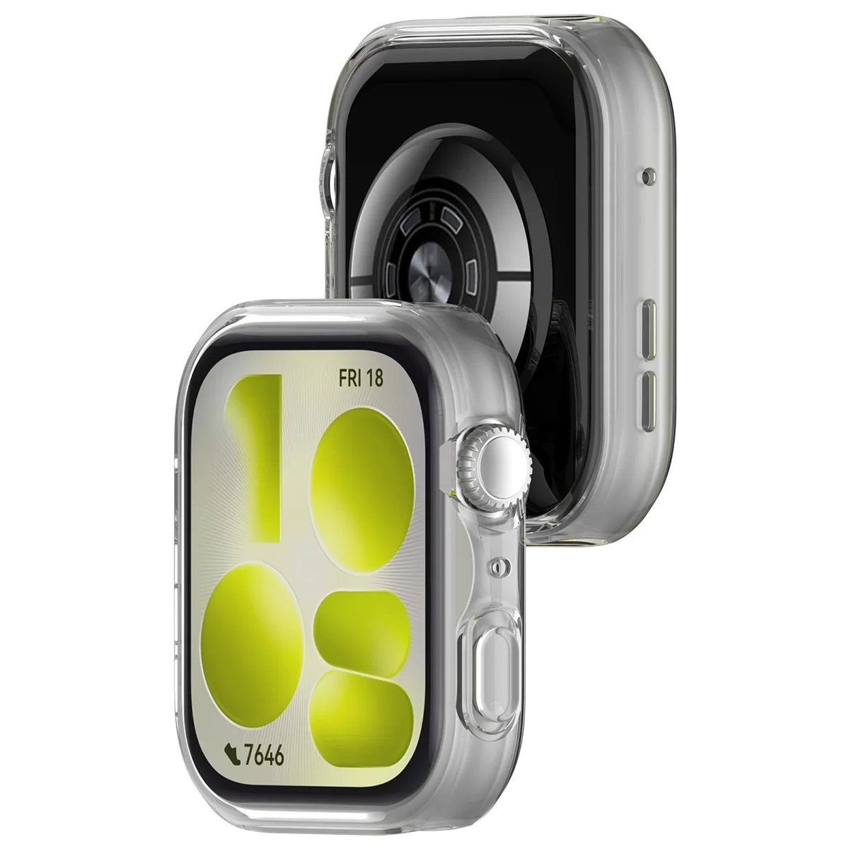 Etui z osłoną ekranu Bizon Case Watch Felipe do Huawei Watch Fit 5, przeźroczyste