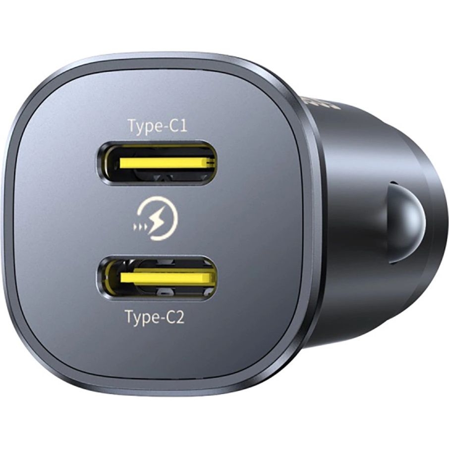 Ładowarka samochodowa Baseus GoTrip DP1, 2x USB-C, 30W, QC, PD, PPS, AFC, FCP, czarna