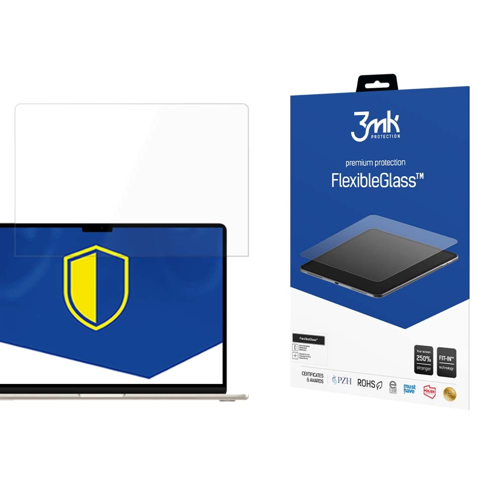 OUTLET: Szkło ochronne 3mk FlexibleGlass do MacBook Air 15″ M4 2025 / M3 2024 / M2 2023