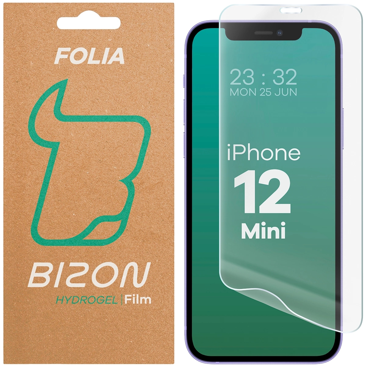 Folia hydrożelowa na ekran Bizon Film Hydrogel Front do iPhone 12 Mini, 1 sztuka