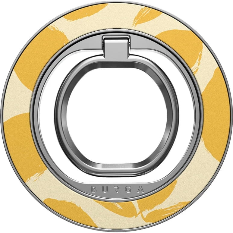 Magnetyczny ring / uchwyt na telefon / na palec / stojak Burga Magnetic Ring Holder, żółte z cytrynami