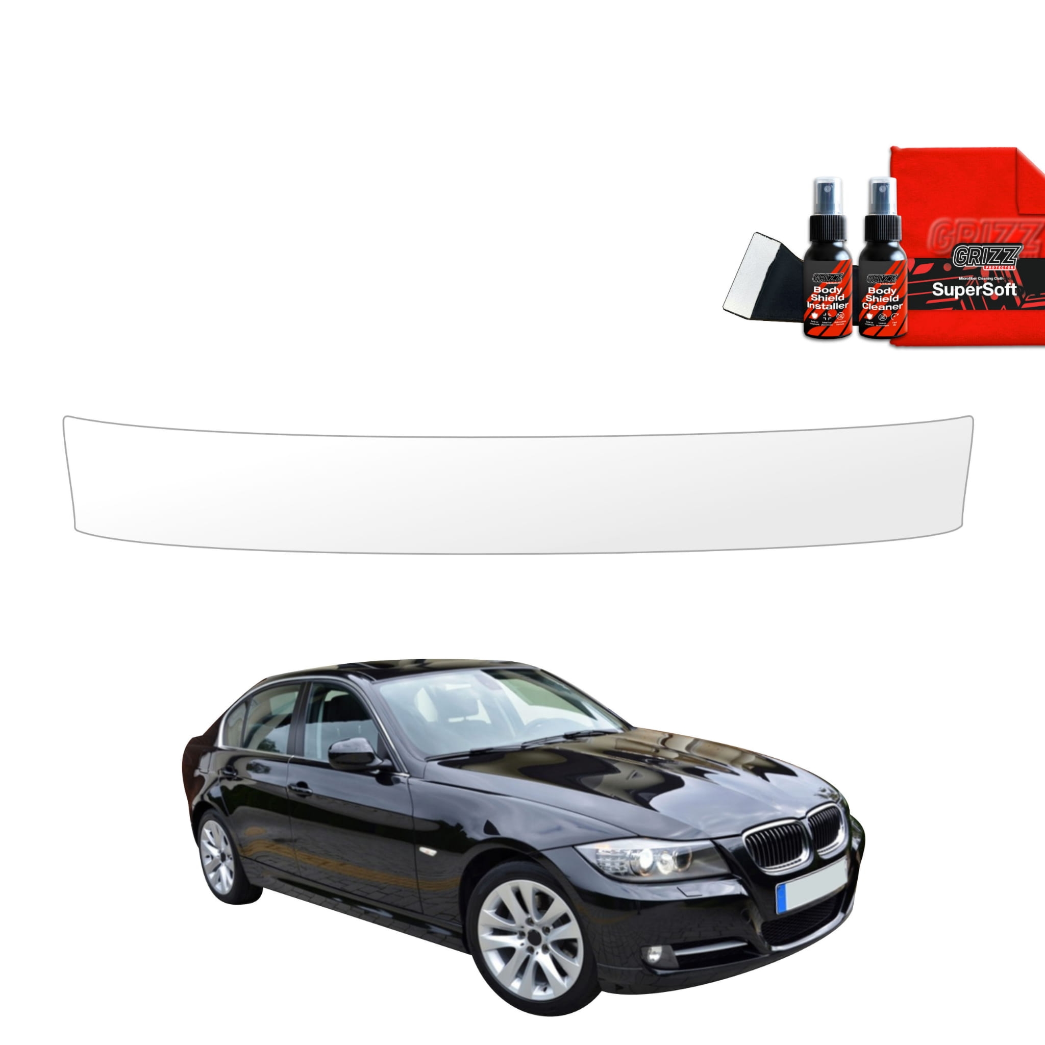 Folia ochronna na próg bagażnika Grizz Protector do BMW 3 E90 Sedan LCI (2008-2012)