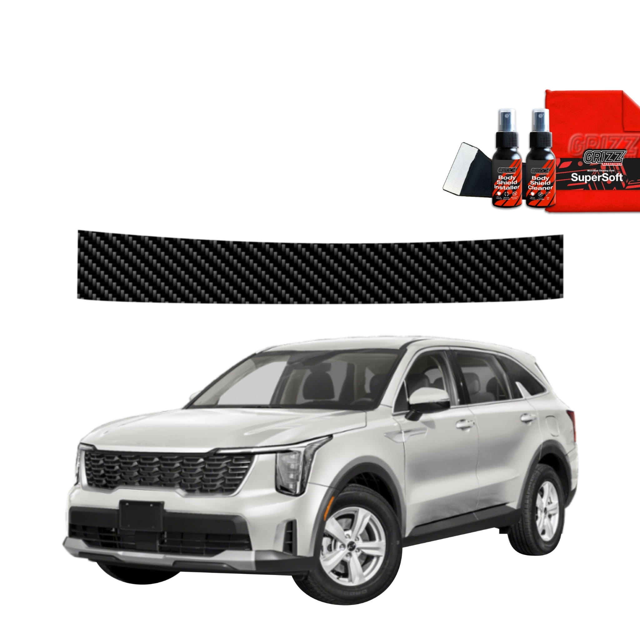 Folia karbonowa Grizz Protector na próg bagażnika do Kia Sorento (2023-2026)