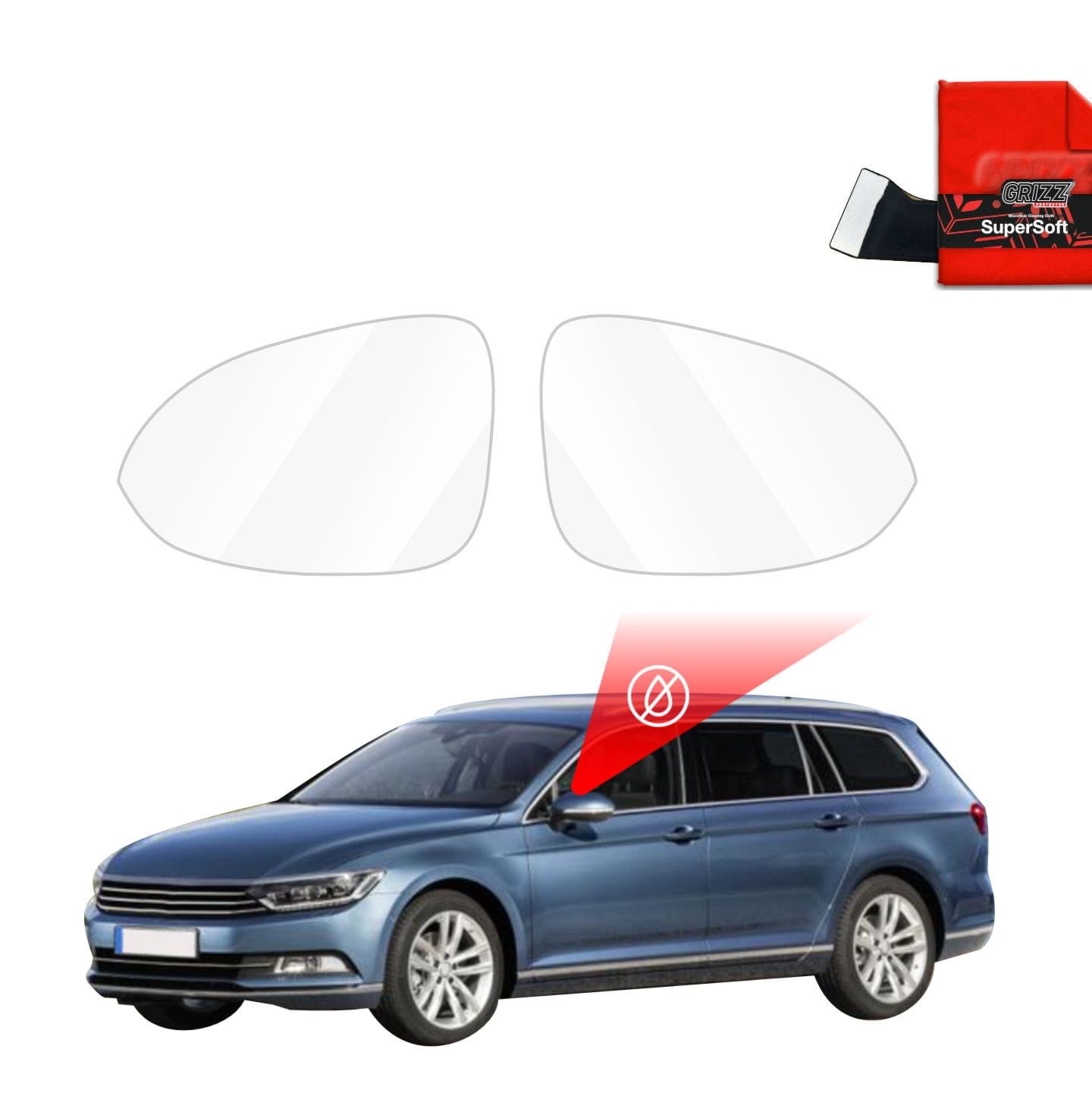 Folia przeciwdeszczowa Grizz Protector na lusterka do Volkswagen Passat B8 Variant (2014-2023)