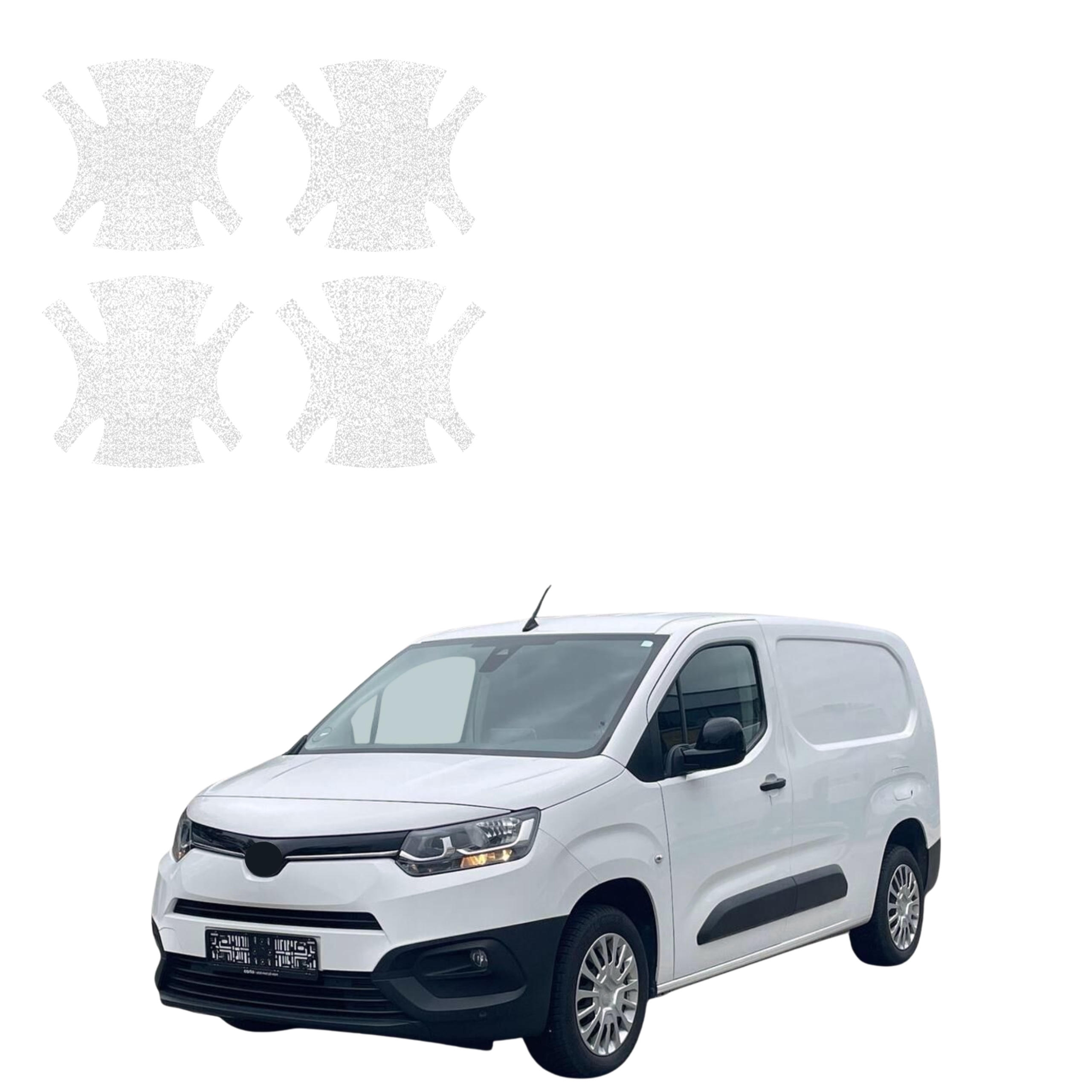 4w1 Biała powłoka techniczna Grizz Protector pod klamki Toyota Proace City (2018-2026)