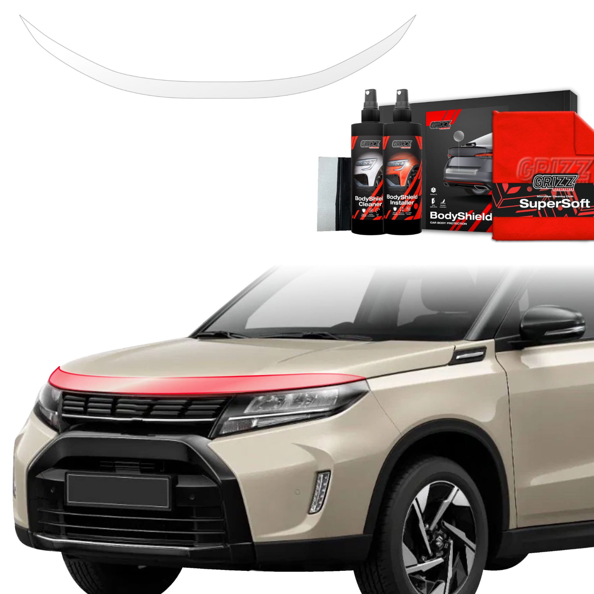 Folia ochronna Grizz Protector na maskę do Suzuki Vitara Facelift (2024-2026)