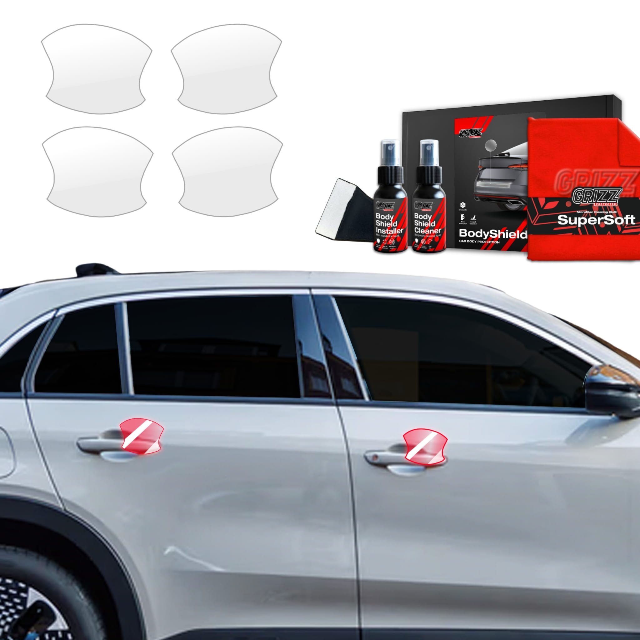 4w1 Folia ochronna Grizz Protector pod klamki do Fiat 600 (2023-2026)