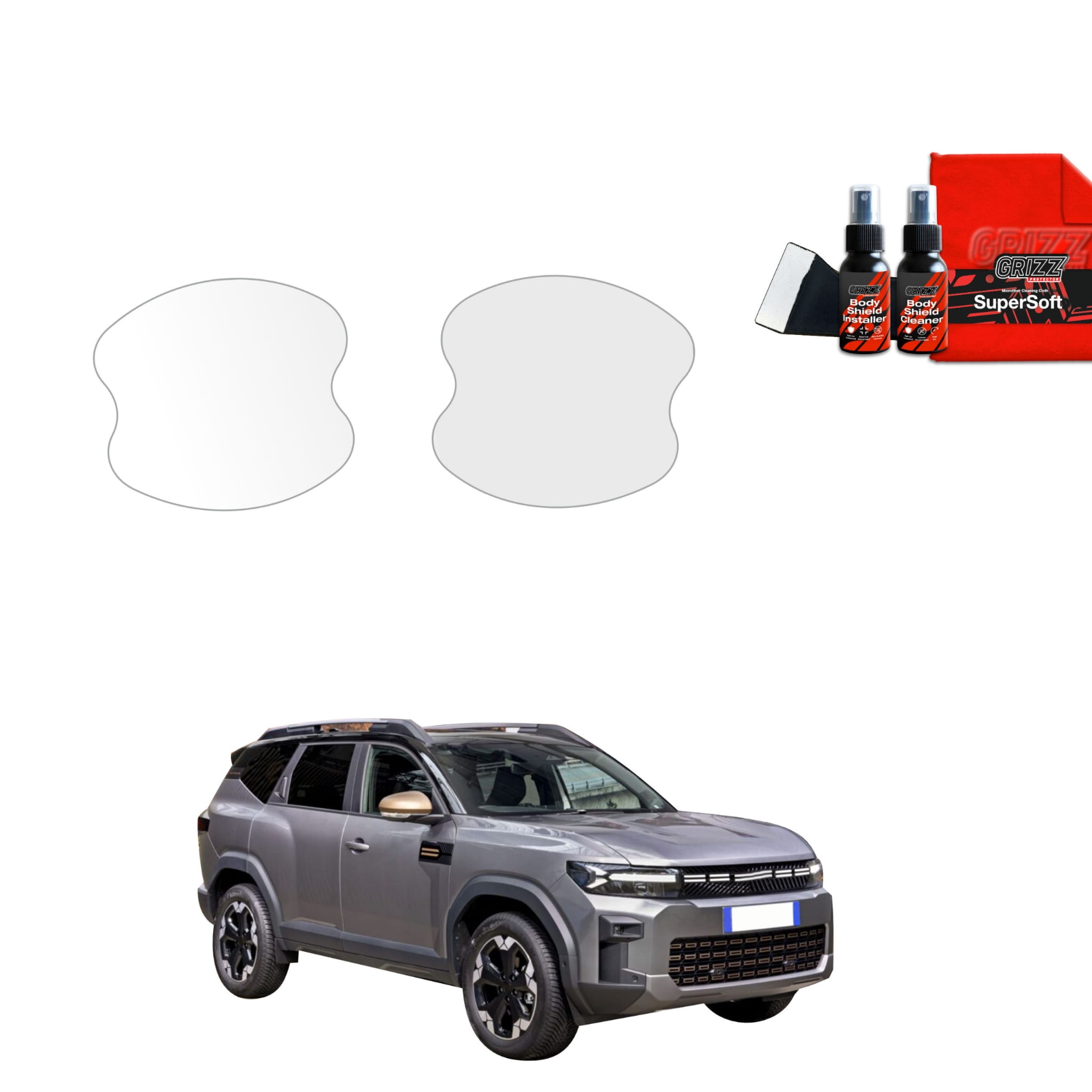 2w1 Folia ochronna Grizz Protector pod klamki do Dacia Bigster (2025-2026)