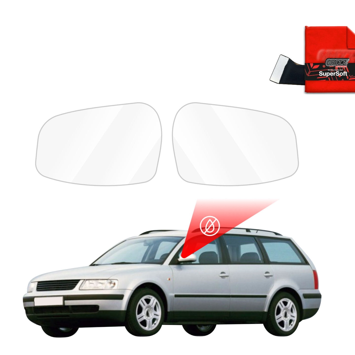 Folia przeciwdeszczowa Grizz Protector na lusterka do Volkswagen Passat B5 Variant (1996-2000)