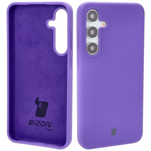 Image of Silikonowe etui Bizon Soft Case do Galaxy S24 Plus, fioletowe