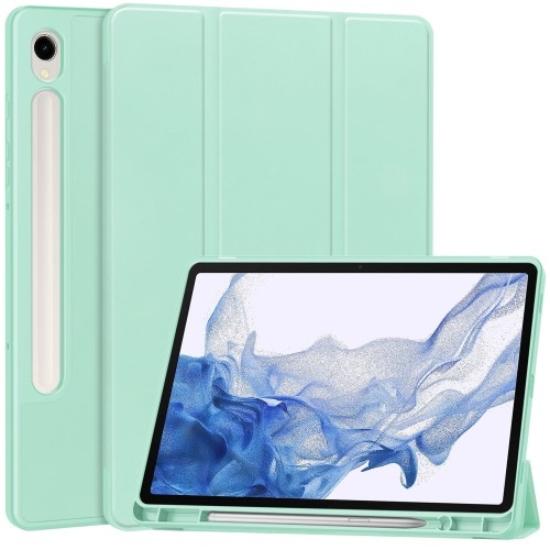 Image of Etui Bizon Case Tab Lizard do Galaxy Tab S9, miętowe