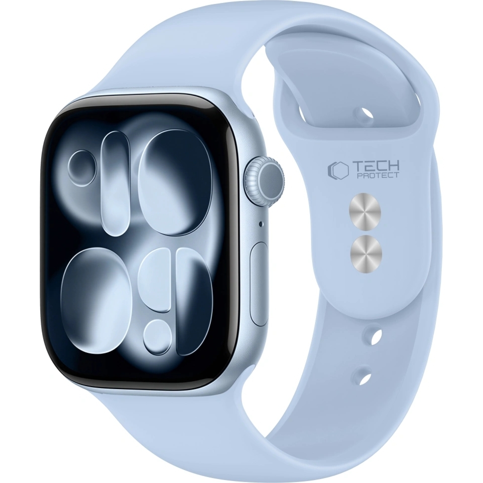 Pasek Tech-Protect Silicone, Apple Watch 42/41/40/38 mm, niebieski