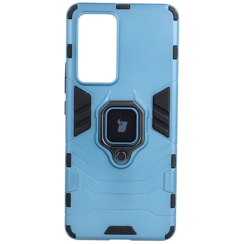 Image of Etui Bizon Case Armor Ring do Xiaomi 12 Pro, niebieskie