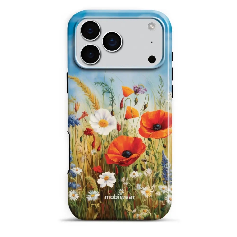 Etui ochronne do iPhone 17 Pro Max, Mobiwear Elite Pro, łąkowe kwiaty