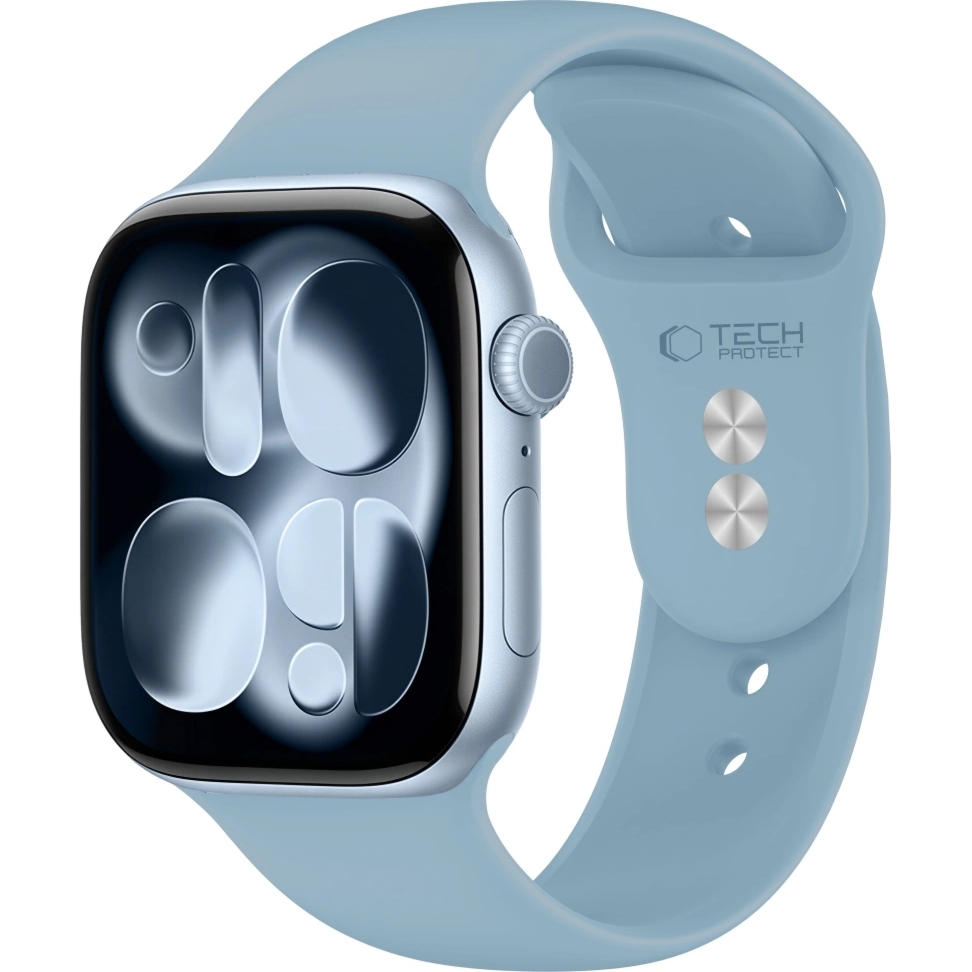 Pasek Tech-Protect Silicone, Apple Watch 42/41/40/38 mm, niebieski