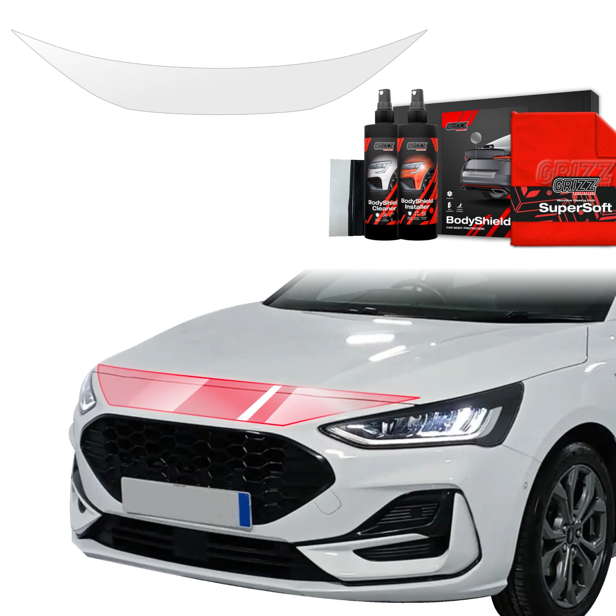 Folia ochronna na maskę Grizz Protector do Ford Focus ST-Line X Hatchback Facelift (2021-2025)