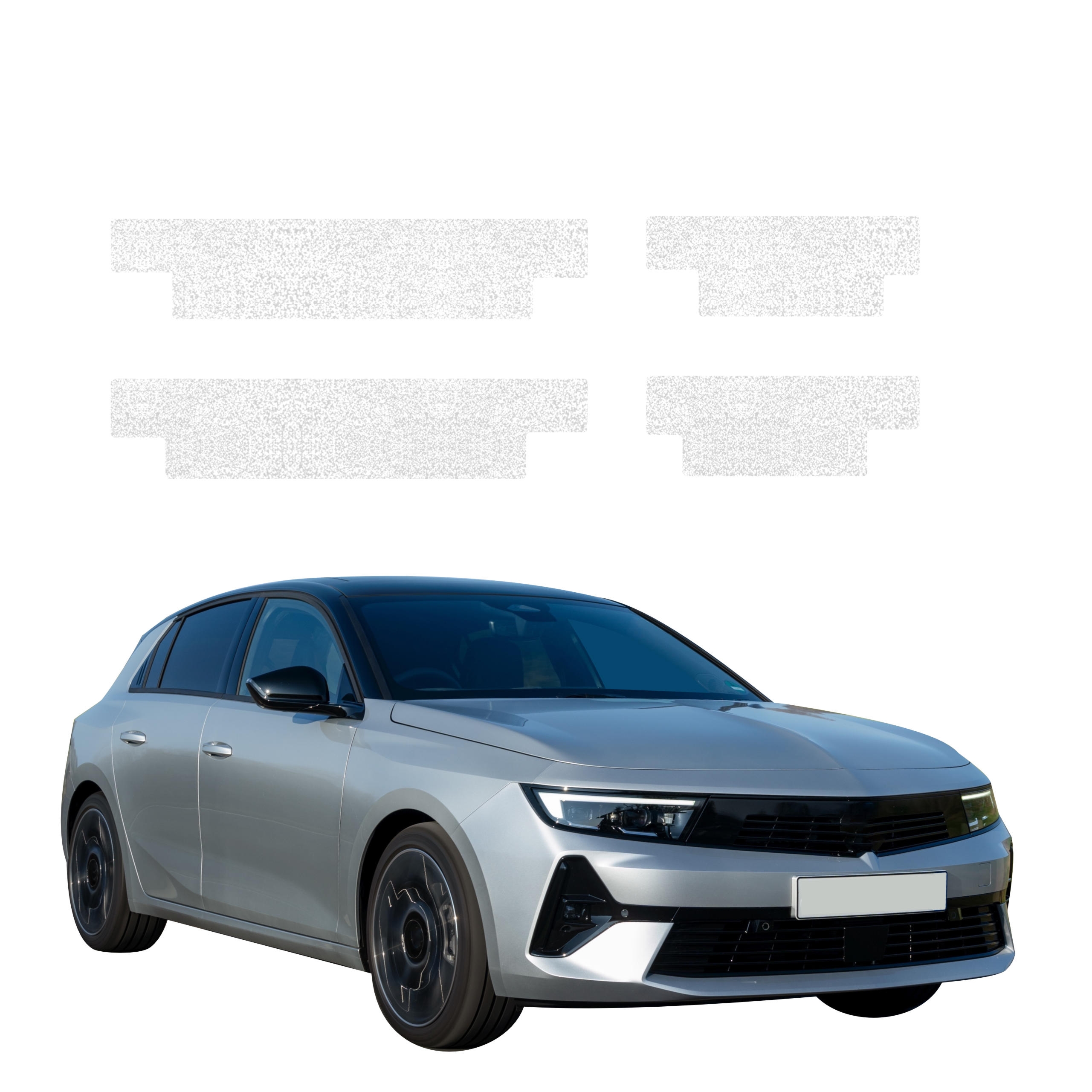 4w1 Biała powłoka techniczna Grizz Protector na progi Opel Astra (2021-2024)