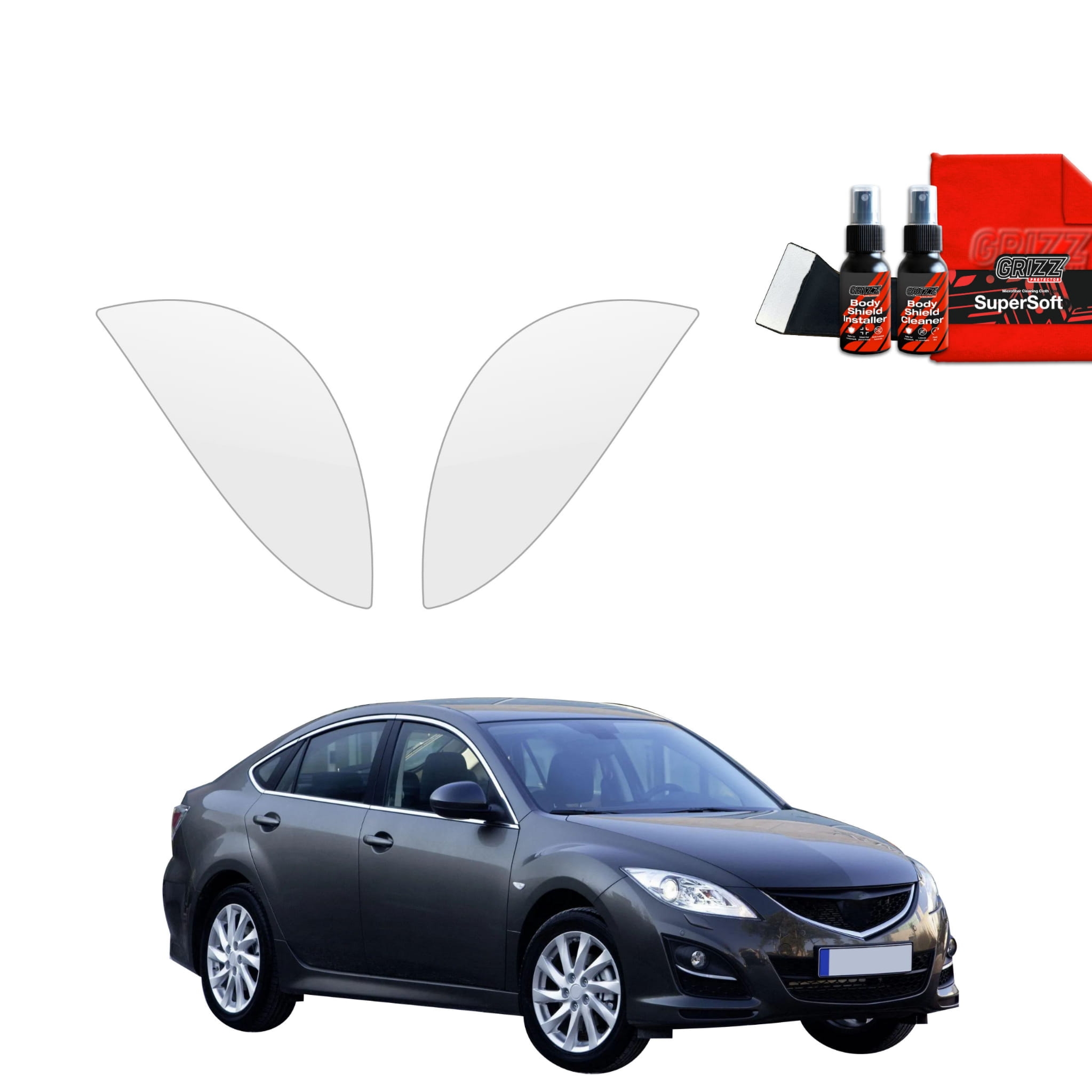 2w1 Folia ochronna na nadkola Grizz Protector do Mazda 6 2 Sedan 4D (2010-2013)