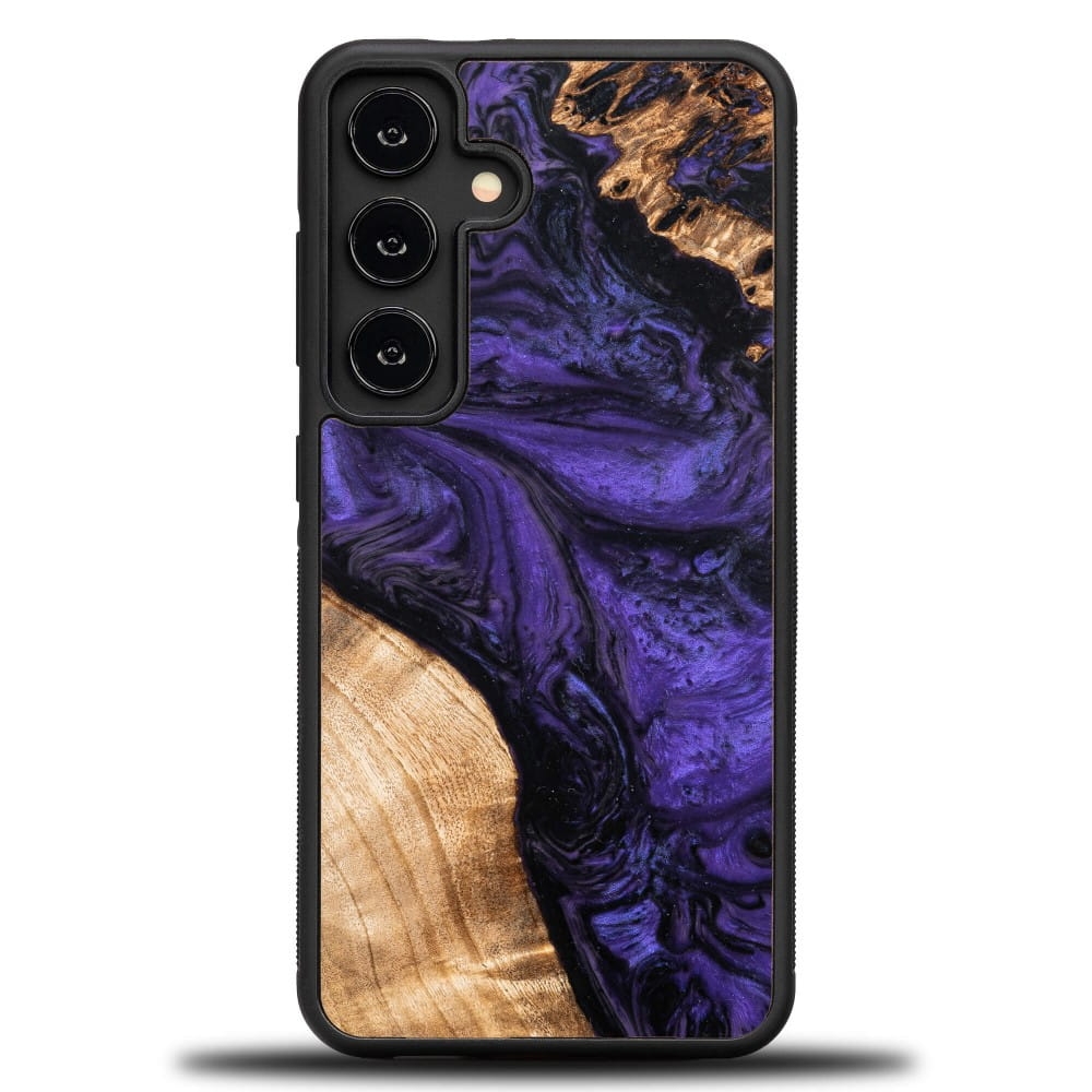 Image of Drewniane etui do Galaxy S25, Bewood Unique Violet