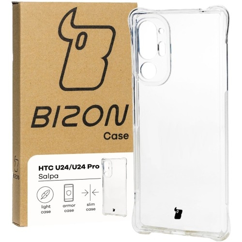 Image of Elastyczne etui Bizon Case Salpa do HTC U24 Pro, przezroczyste