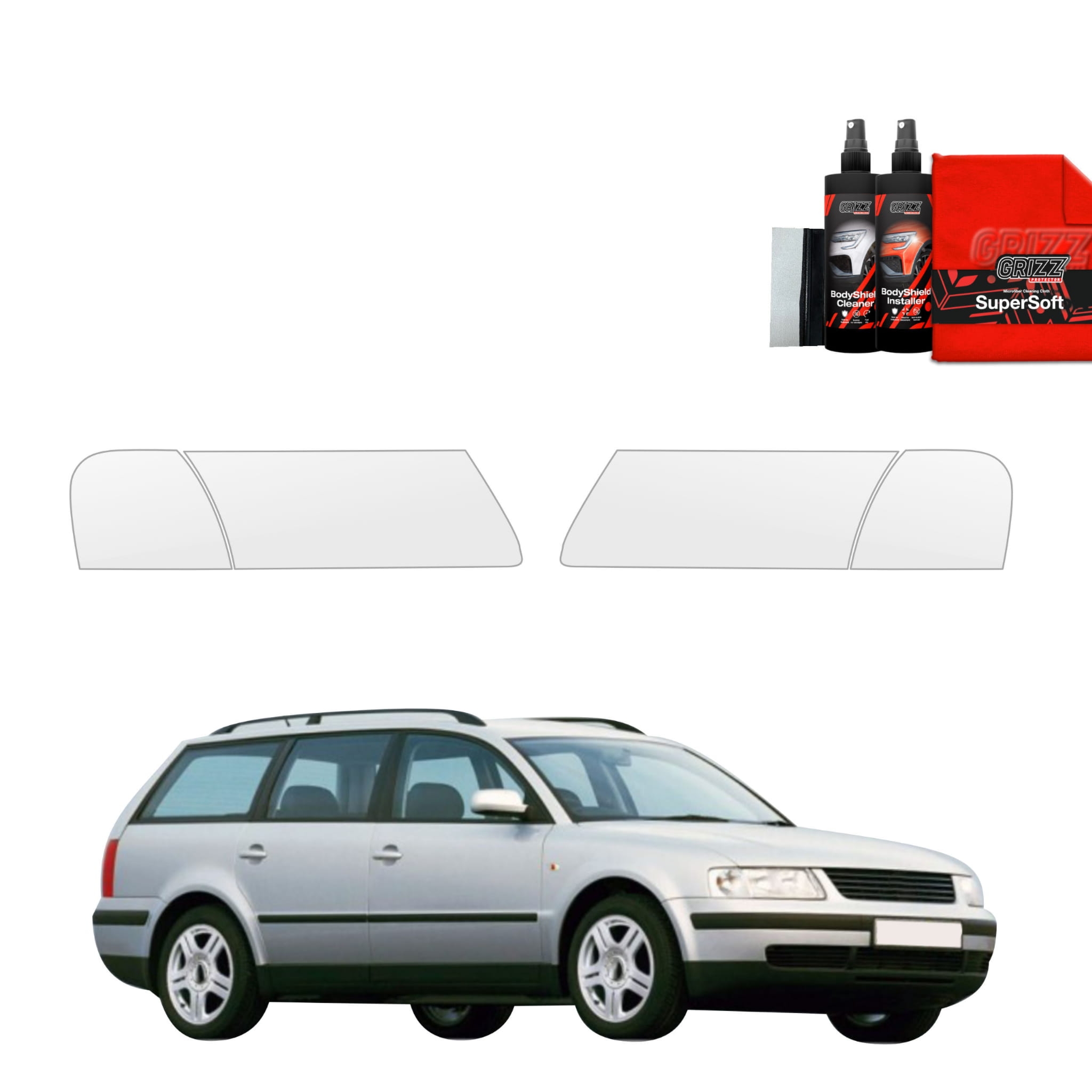 4w1 Folia ochronna na lampy Grizz Protector do Volkswagen Passat B5 Variant (1996-2000)