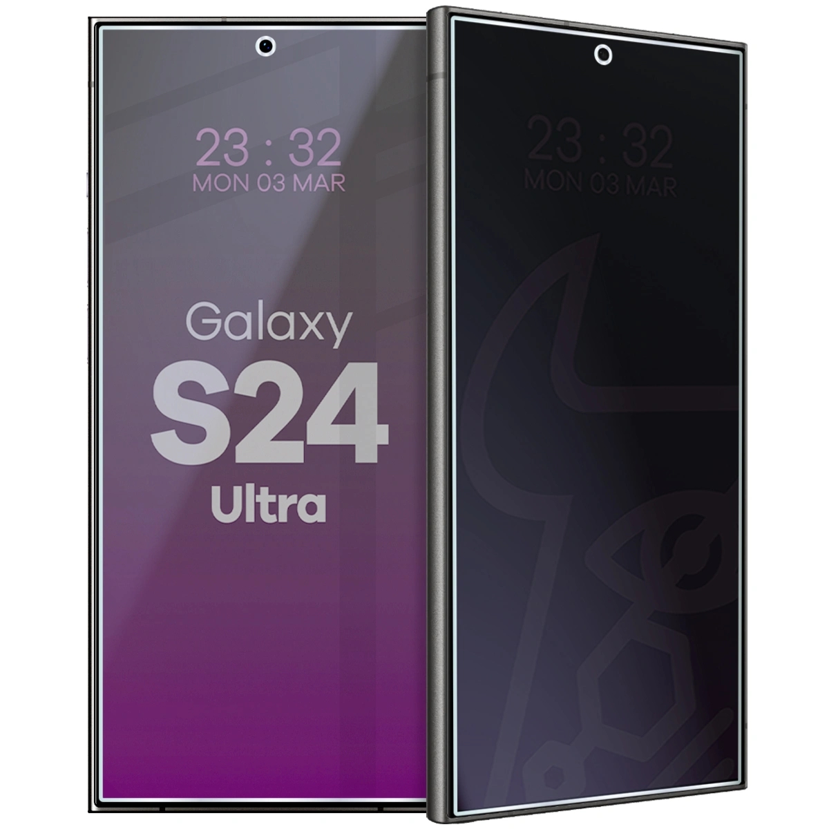 Prywatyzujące szkło hybrydowe Bizon Hybrid Shadow do Samsung Galaxy S24 Ultra, matowe