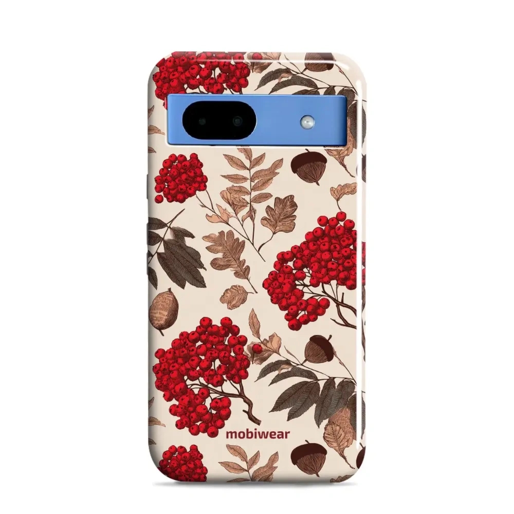 Etui ochronne do Google Pixel 8a, Mobiwear Elite Pro, jarzębina na ecru