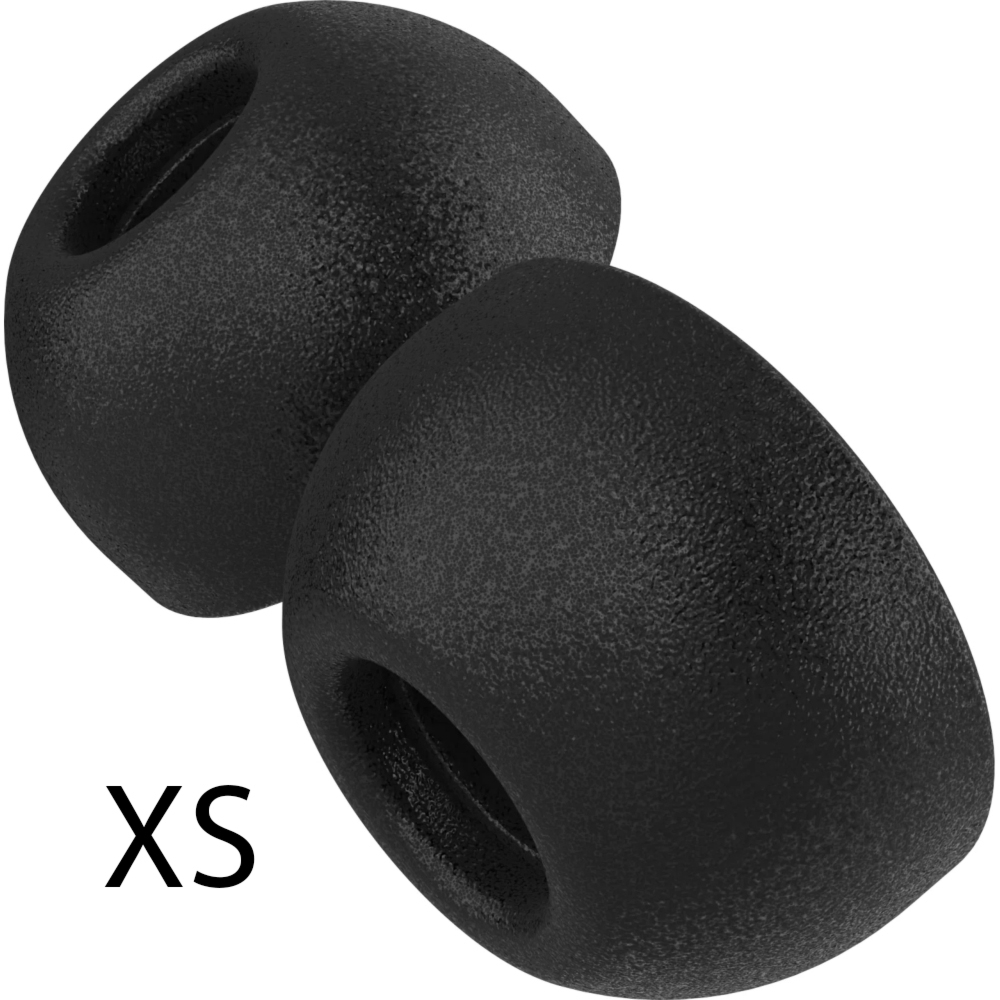 Wkładki douszne o rozmiarze XS, Fixed Plugs Pro do AirPods Pro 3, czarne, 2 zestawy