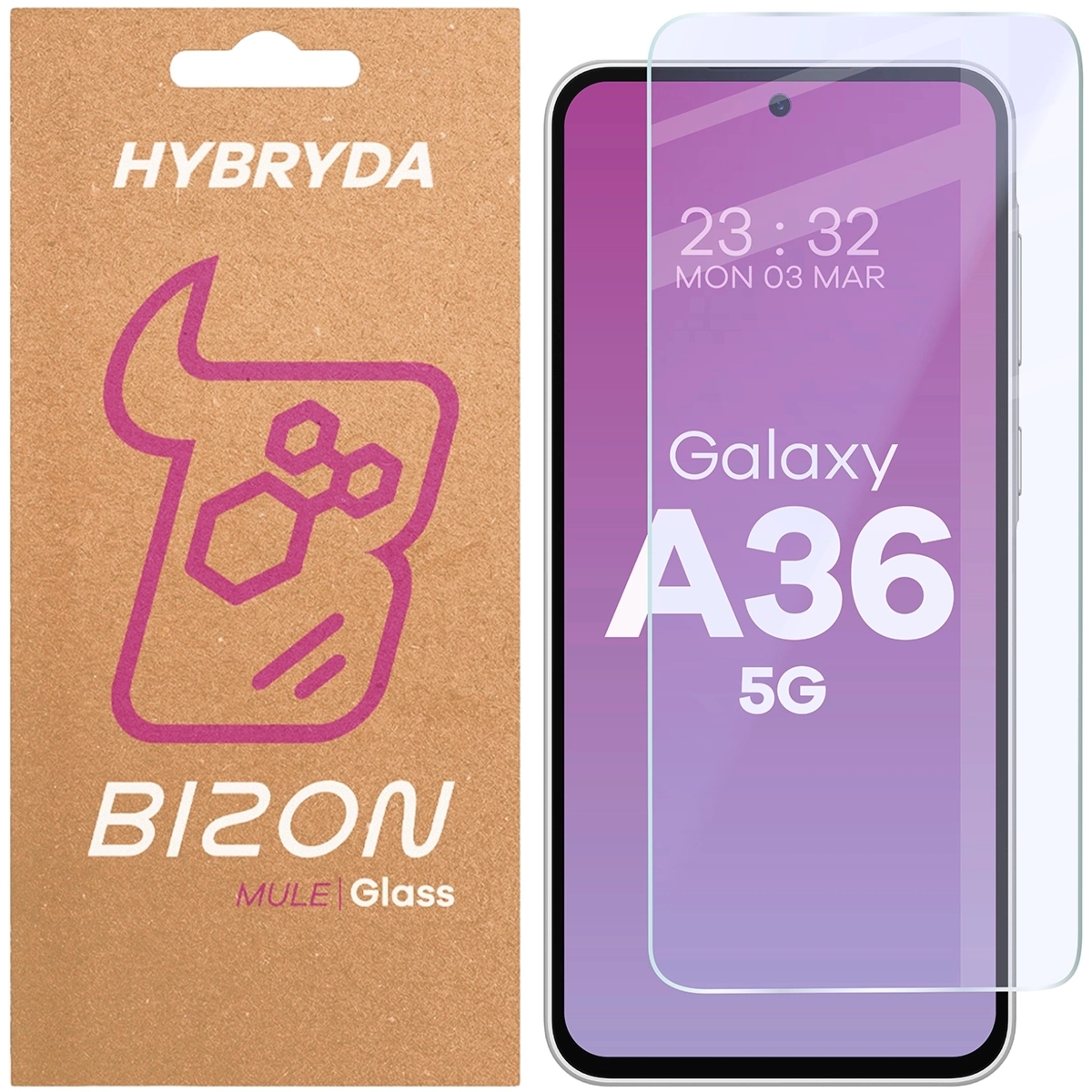 Elastyczne szkło hybrydowe Bizon Hybrid Mule do Galaxy A36 5G