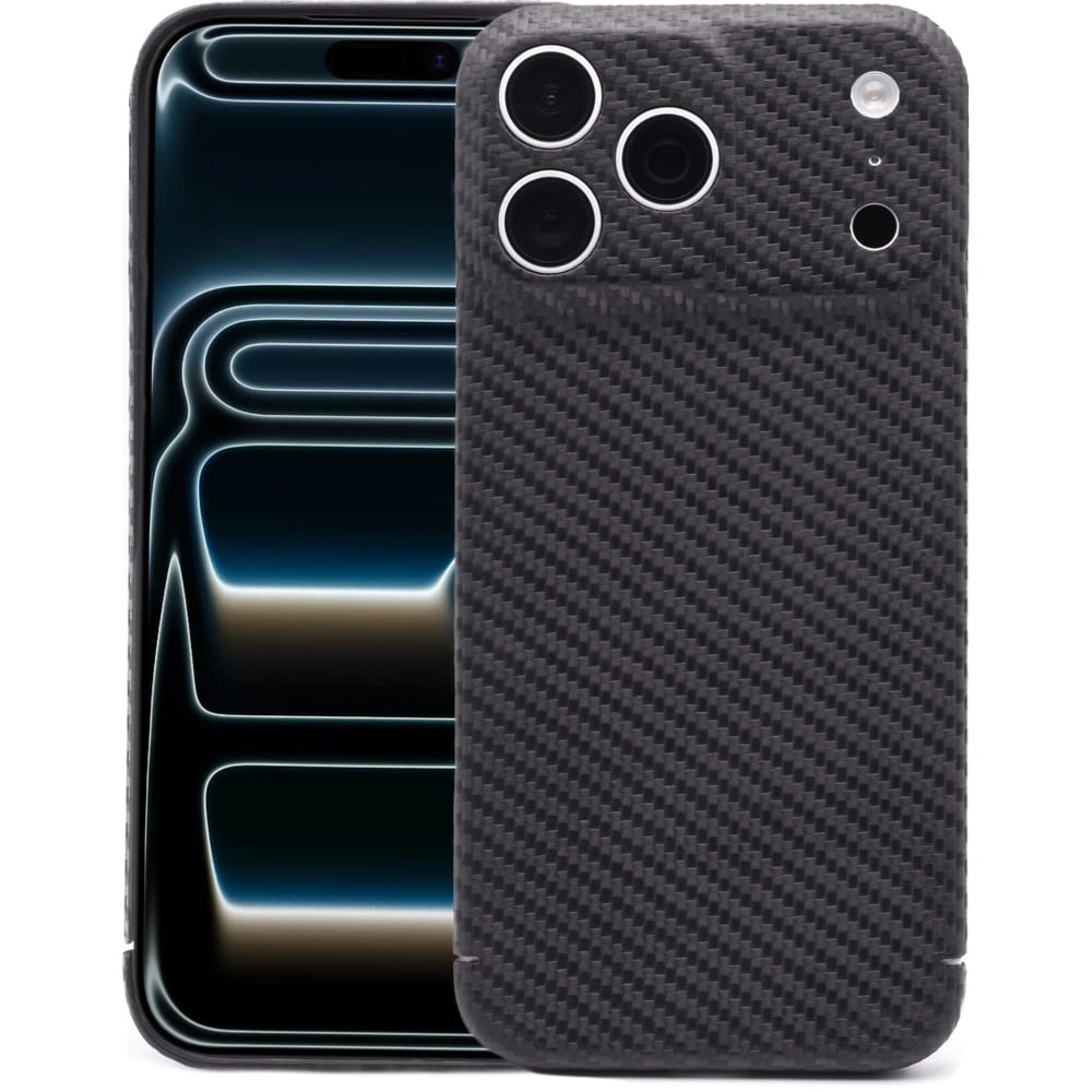 OUTLET: Etui Nevox CarbonSeries do Apple iPhone 17 Pro Max, czarne
