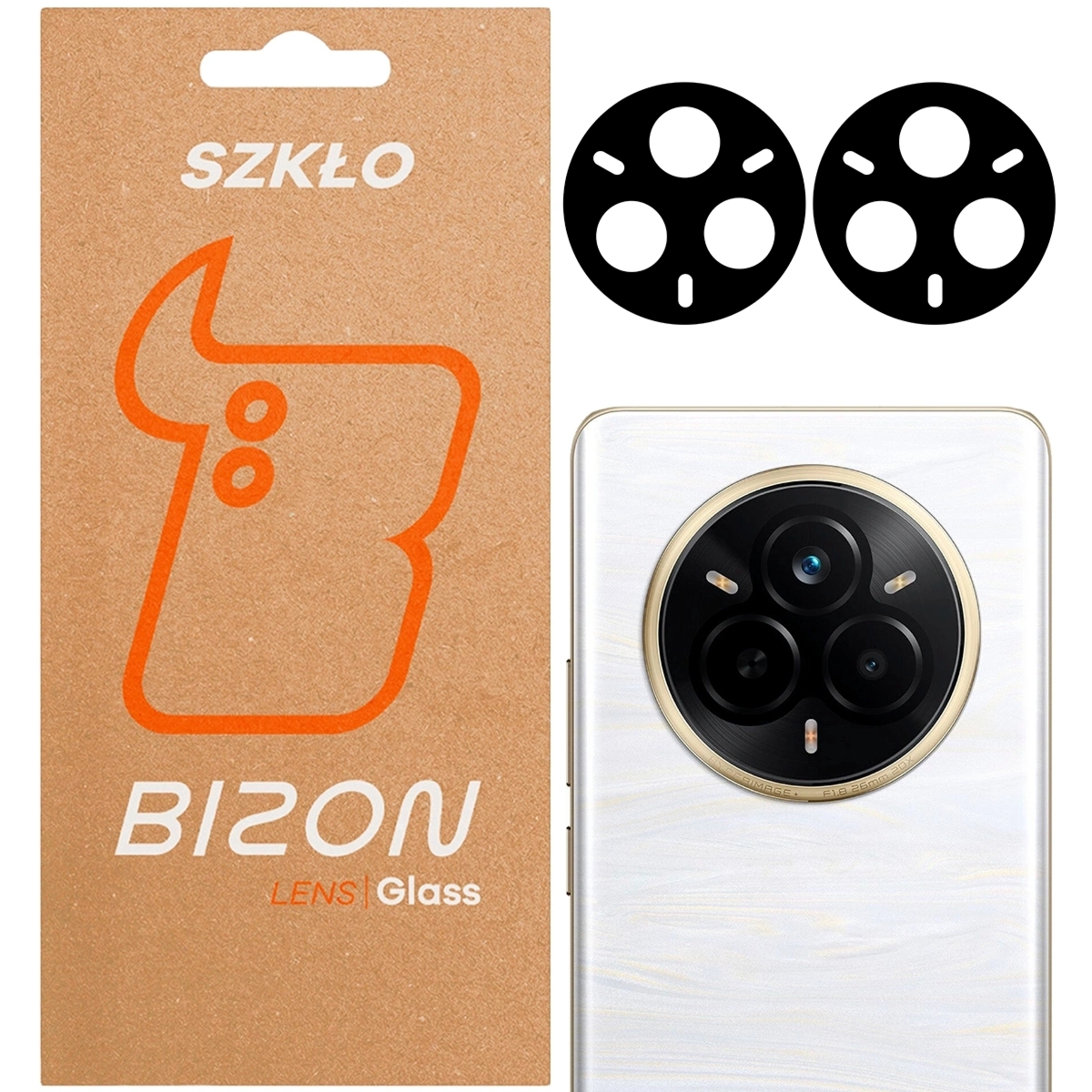 Szkło na aparat Bizon Glass Silk Lens do Realme 14 Pro 5G/ Pro+ 5G, 2 sztuki