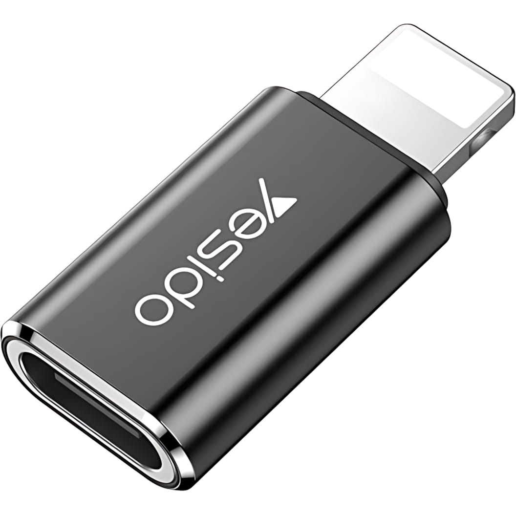 Image of Adapter / przejściówka Yesido OTG GS03 USB-C do Lightning, czarny