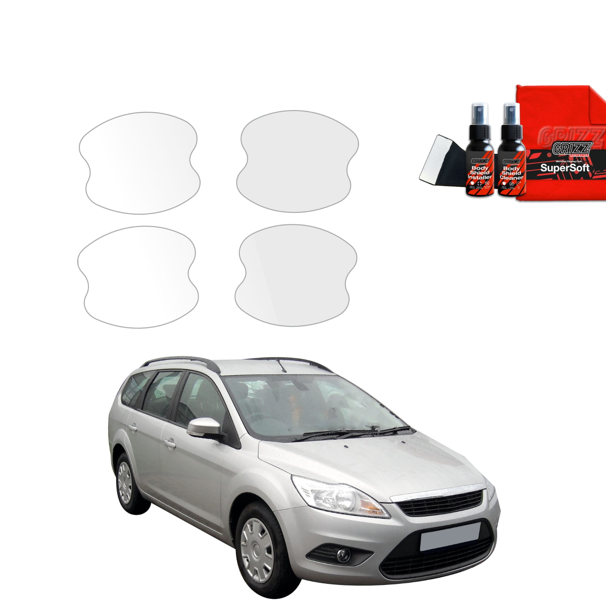 4w1 Folia ochronna pod klamki Grizz Protector do Ford Focus Mk2 Kombi Facelifting (2007-2011)