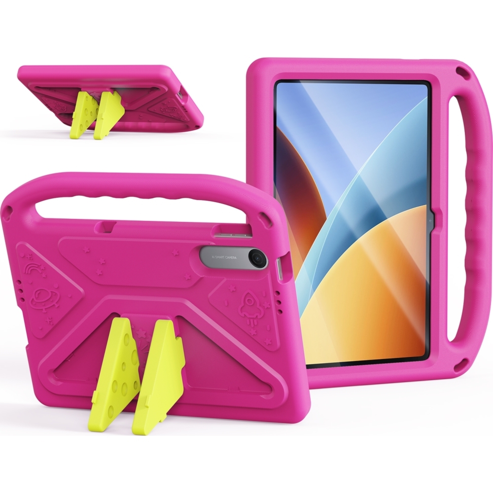 Etui dla dzieci Dux Ducis Puff do Xiaomi Redmi Pad 2 9’7 / Poco Pad C1, różowe