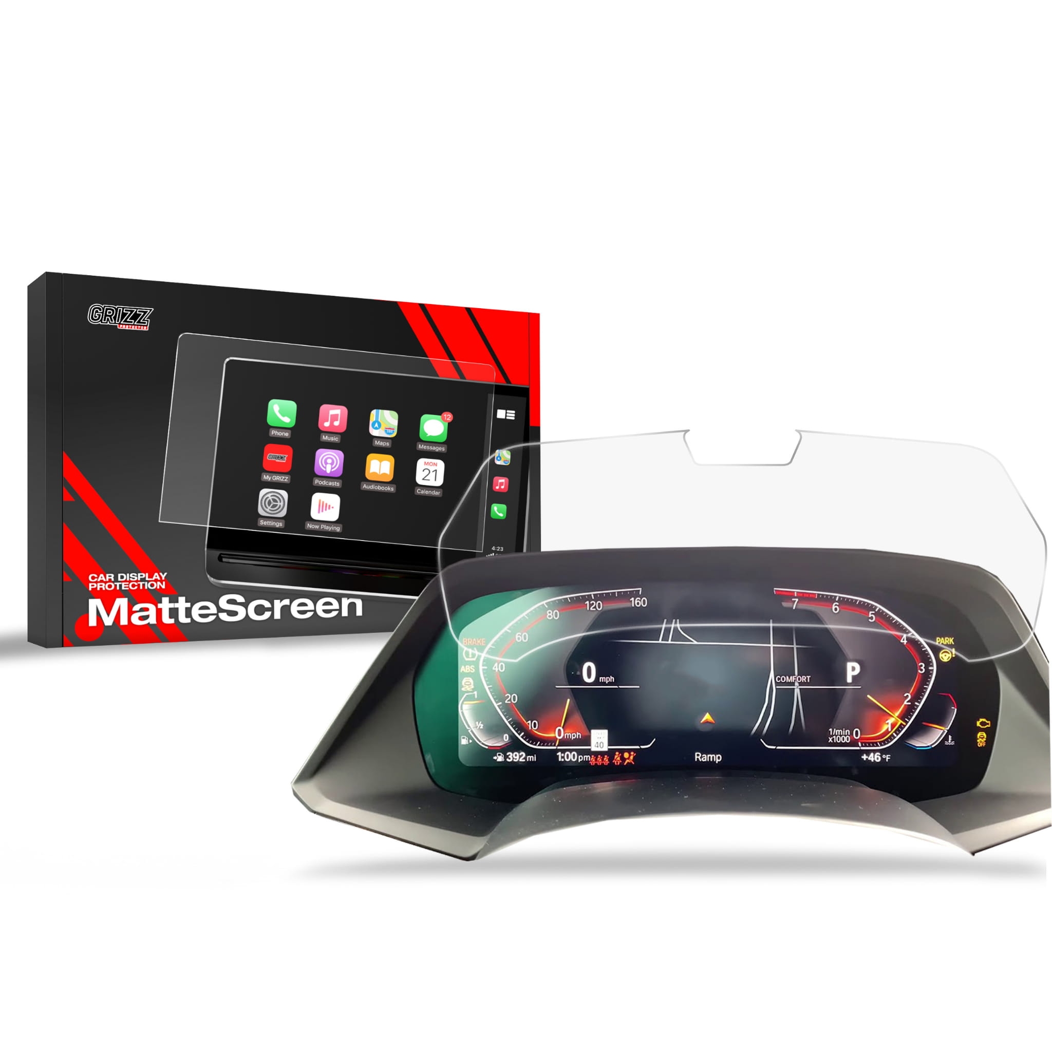 Image of Folia matowa Grizz Protector do BMW X6M F96 Live Cockpit Sensor 12,3" (2019-2023)
