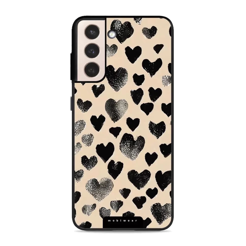 Etui ochronne do Galaxy S21 Plus, Mobiwear Glossy Case, beżowa miłość