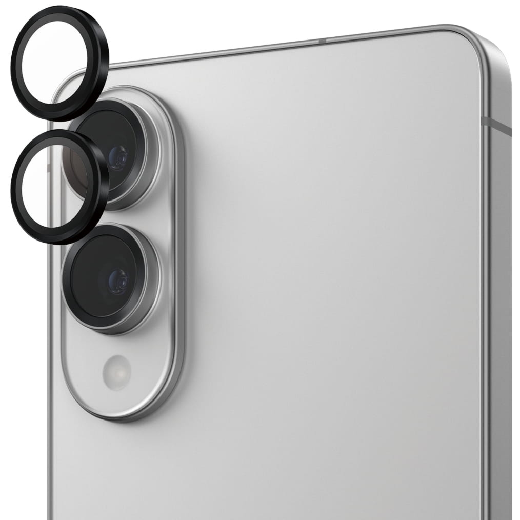 Szkło hartowane na aparat z aplikatorem PanzerGlass Hoops do Galaxy S25 Edge, czarne
