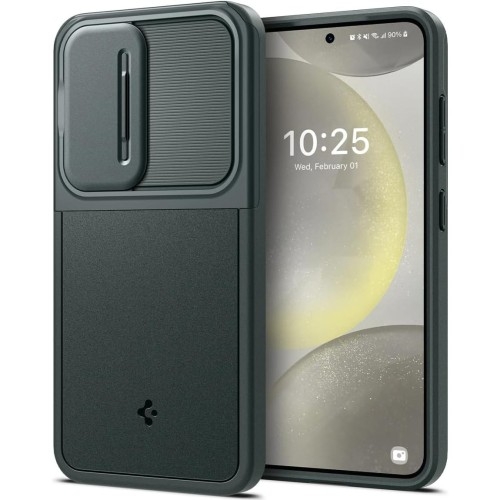 Image of Etui Spigen Optik Armor do Galaxy S24, zielone