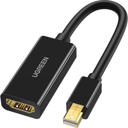 Image of Adapter, przejściówka Ugreen Mini DisplayPort - HDMI (żeński), 0.25 m, czarny