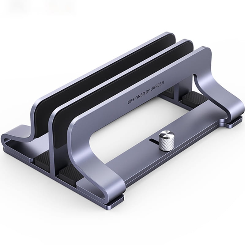 OUTLET: Aluminiowy pionowy stojak / uchwyt Ugreen do laptopów / tabletów  12 do 26 mm, srebrny