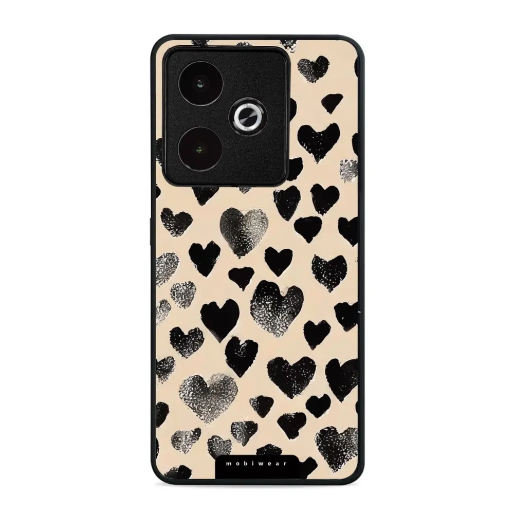 Etui ochronne do Realme GT 7, Mobiwear Glossy Case, beżowa miłość