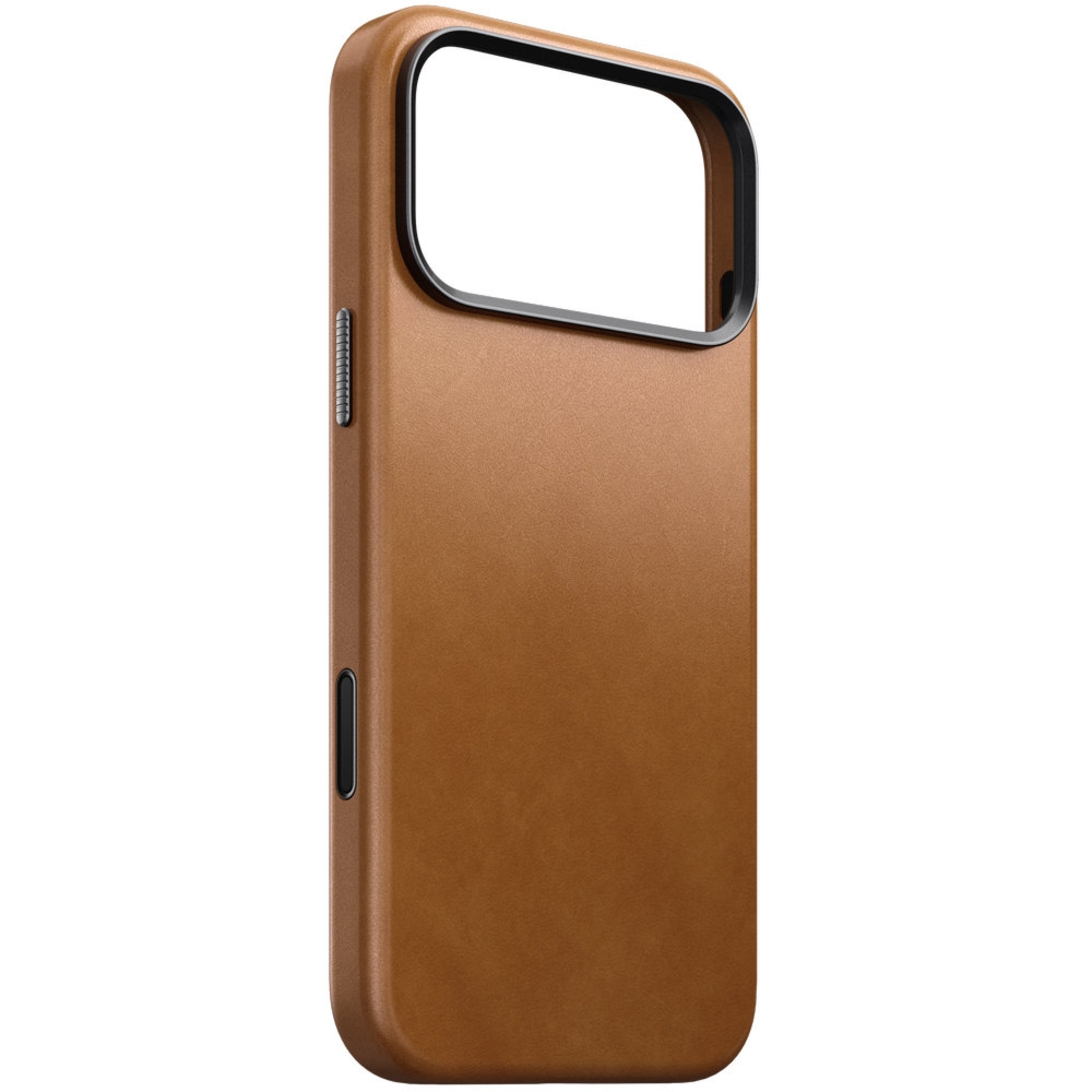 Skórzane etui Nomad Traditional Leather Case do MagSafe do iPhone 18 Pro Max / 17 Pro Max, jasnobrązowe