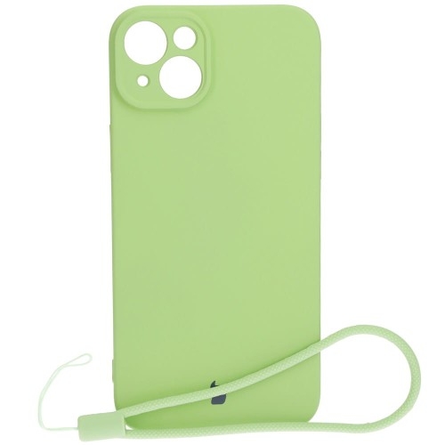 Image of Etui Bizon Case Silicone do iPhone 15 Plus, jasnozielone