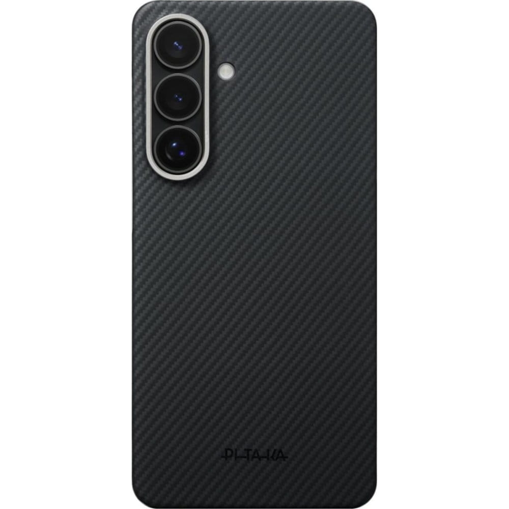 Etui aramidowe z programowalnymi przyciskami Pitaka Edge Case do Galaxy S26 Plus, do MagSafe, Aaron Button, czarne