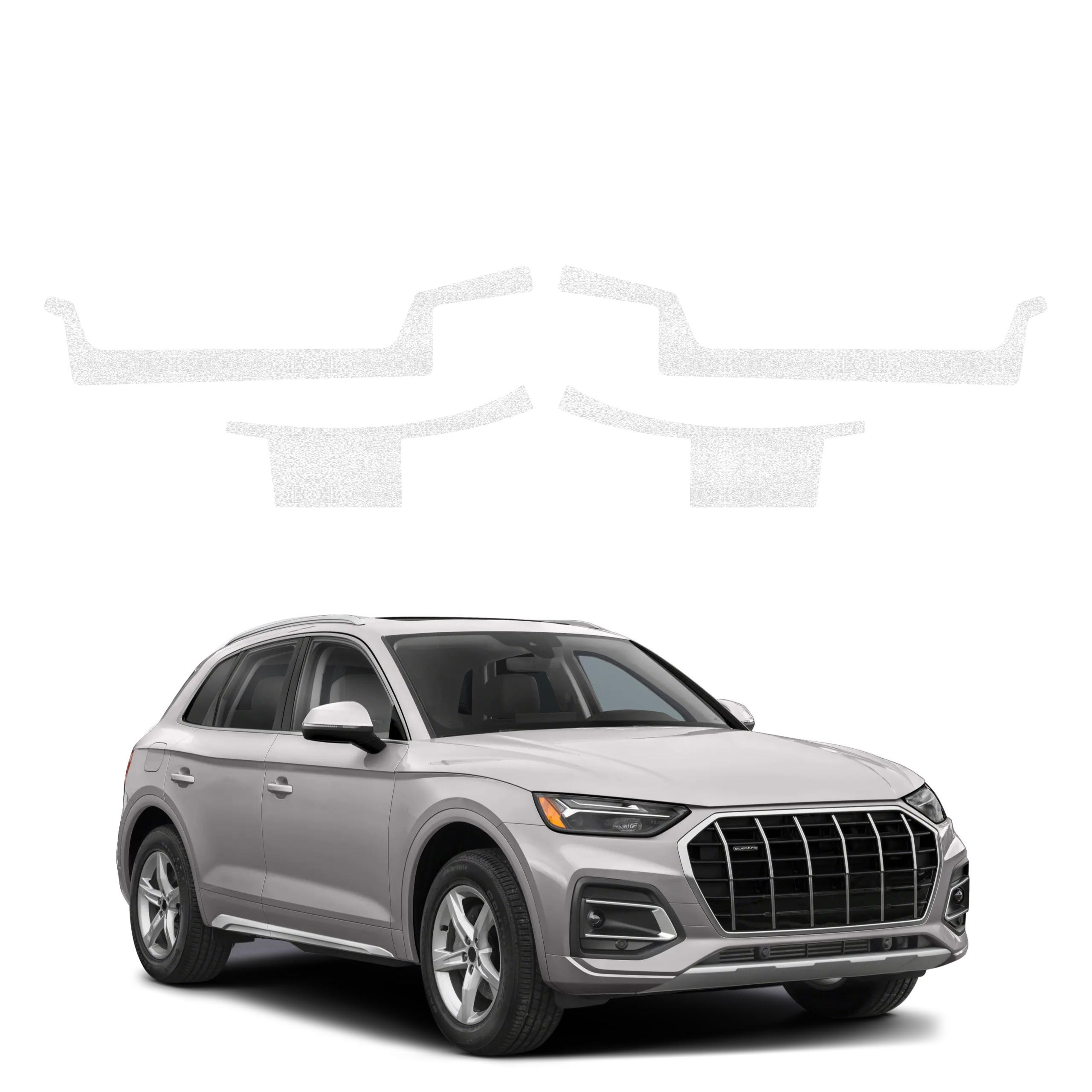 4w1 Biała powłoka techniczna Grizz Protector na progi Audi Q5 (2020-2025)