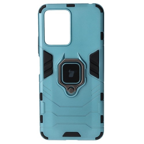 Image of Etui Bizon Case Armor Ring do Xiaomi POCO X5 / Redmi Note 12 5G, niebieskie